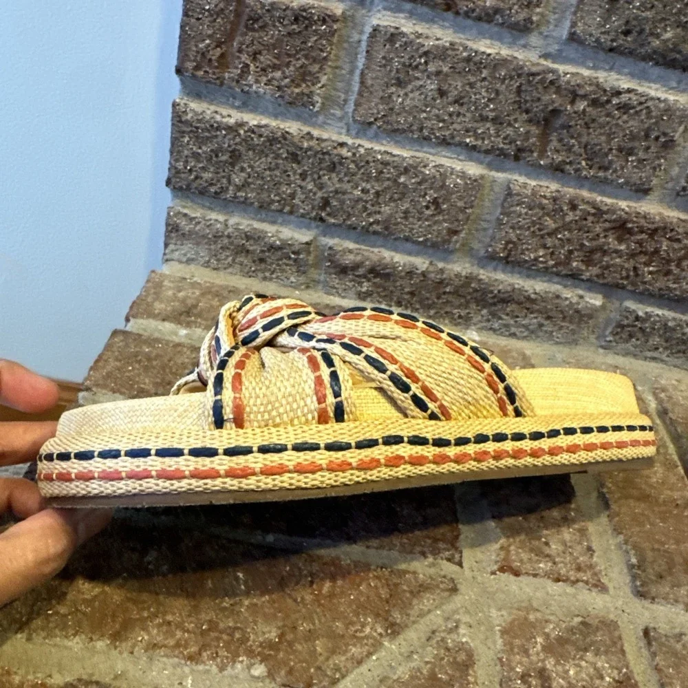 Arezzo Women's Reagan Footbed Sandals US 7.5B Multicolor #531
